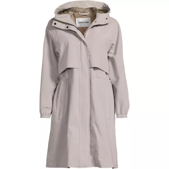 Women's Plus Size Squall Packable Long Raincoat - primary