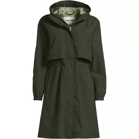 Women's Plus Size Squall Packable Long Raincoat - primary