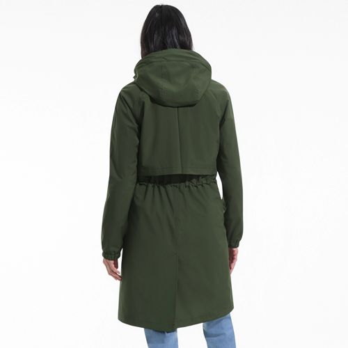  Lands' End Verstaubarer Wasserdichter Squall Regenmantel, Damen, Größe:32-34 Regular, Grün, Polyester, By Lands' End 