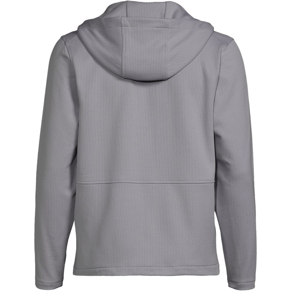 Unisex Grid Tech Hooded Zip Front Jacket Lands' End