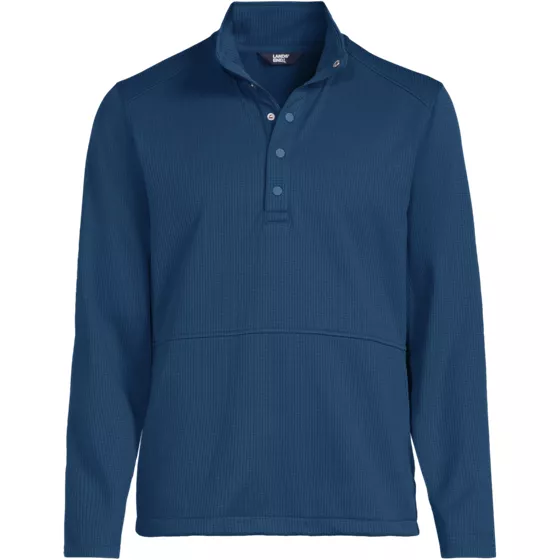 School Uniform Unisex Grid Tech Snapneck Pullover Shirt - primary