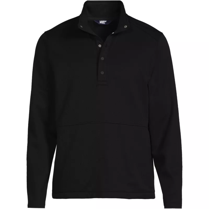 Unisex Grid Tech Snapneck Pullover Shirt, Front