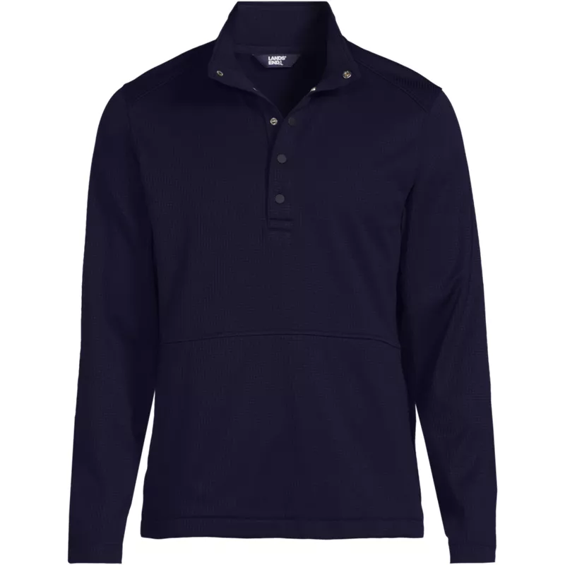Unisex Grid Tech Snapneck Pullover Shirt, Front