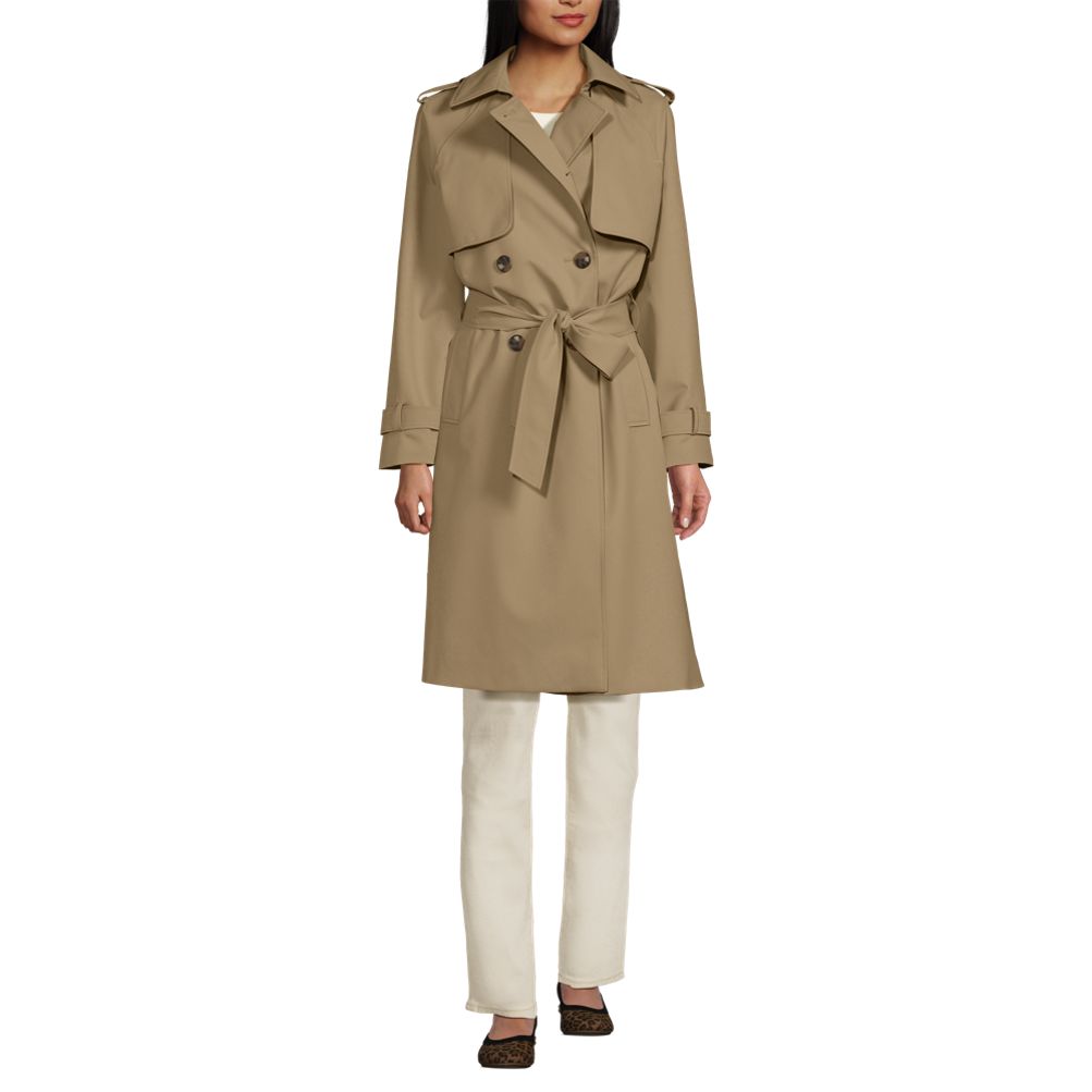 Women's Squall Waterproof Modern Trench Raincoat | Lands' End