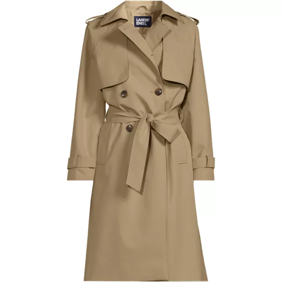 Women's Plus Size Squall Waterproof Modern Trench Raincoat - primary