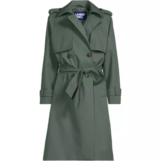 Women's Plus Size Squall Waterproof Modern Trench Raincoat - primary