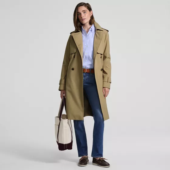 Women's Squall Waterproof Modern Trench Raincoat - primary