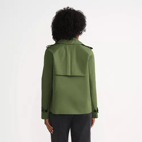 Women's Trench Rain Jacket, Back