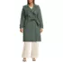 Women's Plus Size Squall Waterproof Modern Trench Raincoat, Front