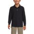 School Uniform Kids Long Sleeve Mesh Polo Shirt, Front