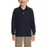 School Uniform Kids Long Sleeve Mesh Polo Shirt, Front