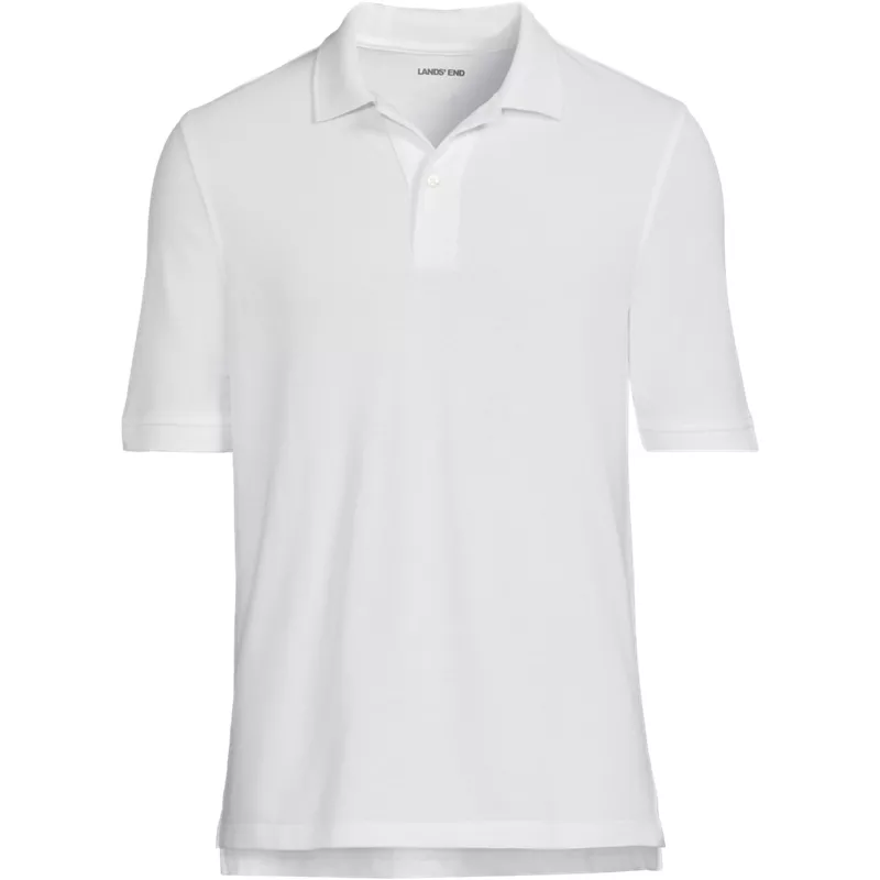 Men's Short Sleeve Mesh Polo Shirt, Front