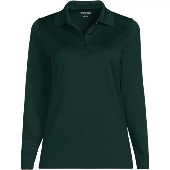 Women's Long Sleeve Feminine Fit Rapid Dry Polo Shirt - primary