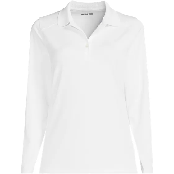Women's Long Sleeve Feminine Fit Rapid Dry Polo Shirt - primary