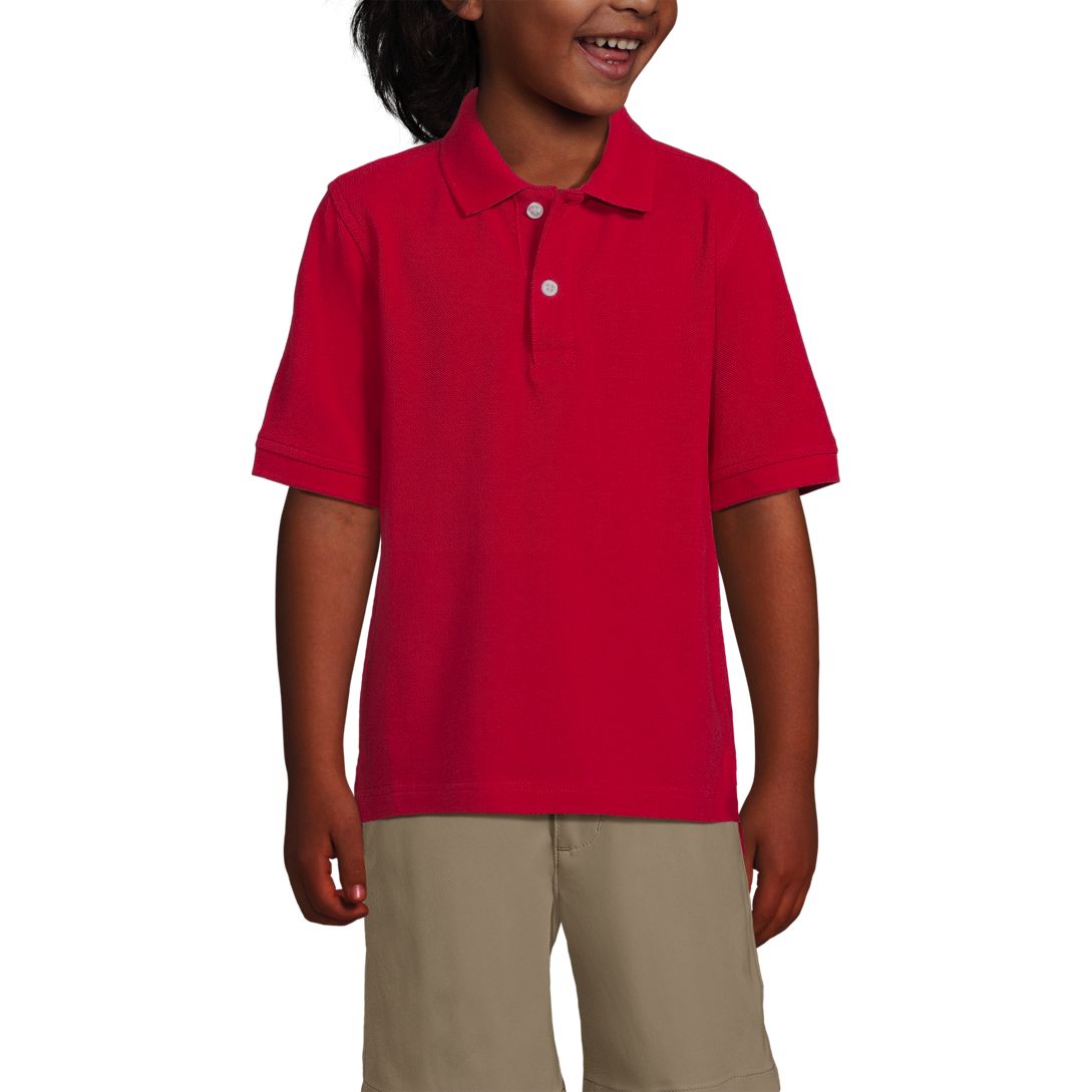 School Uniform Kids Short Sleeve Mesh Polo Shirt