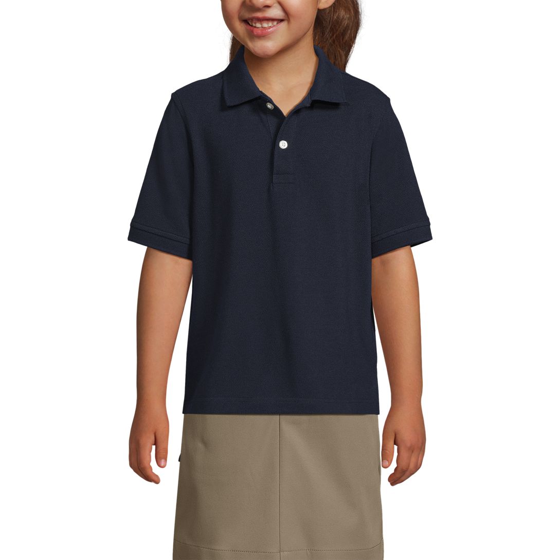 School Uniform Kids Short Sleeve Mesh Polo Shirt