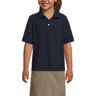 School Uniform Kids Short Sleeve Mesh Polo Shirt