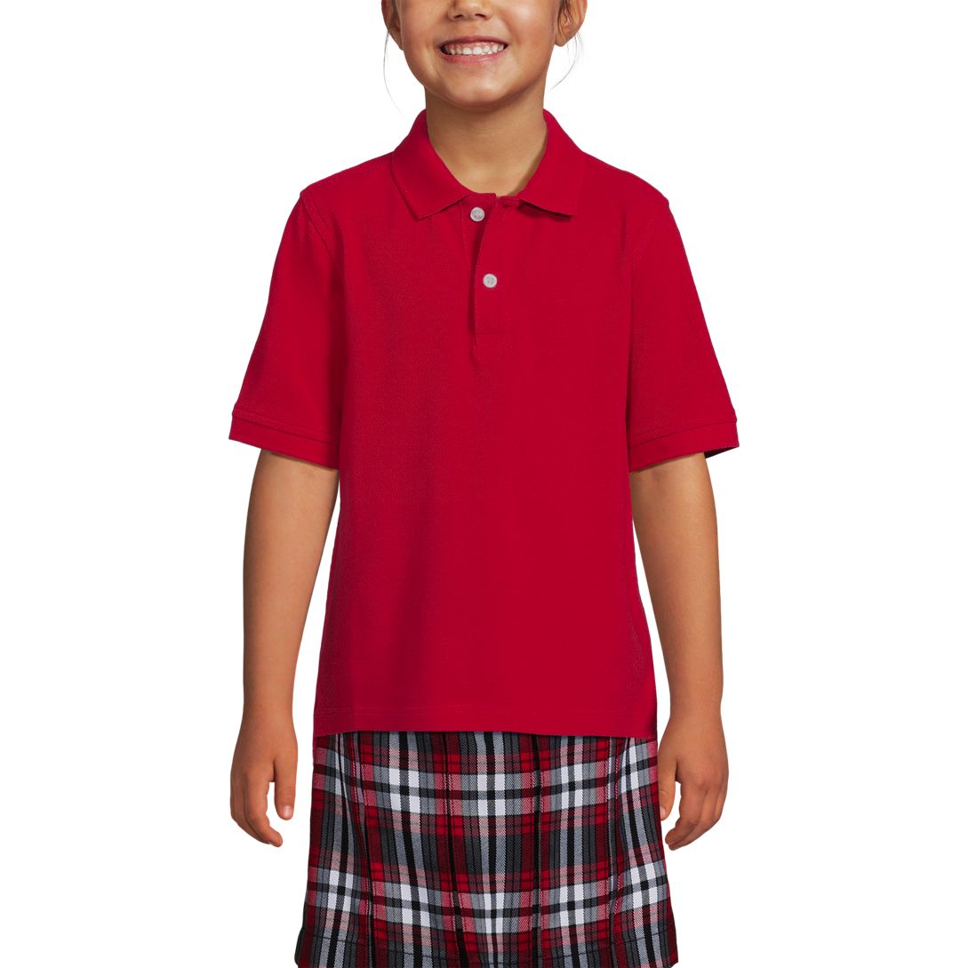 School Uniform Kids Short Sleeve Mesh Polo Shirt