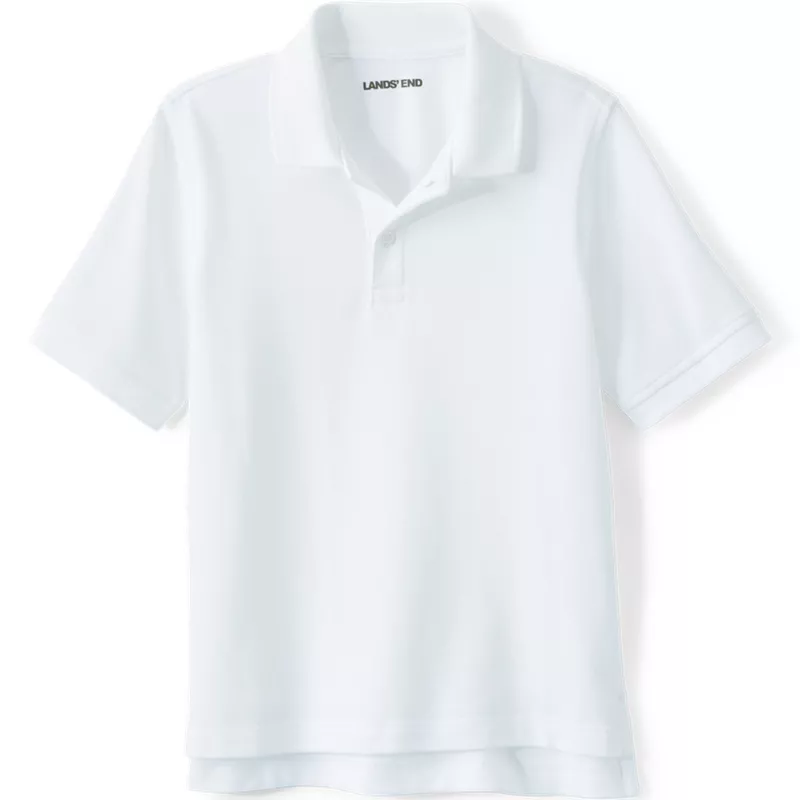 Kids Short Sleeve Mesh Polo Shirt, Front