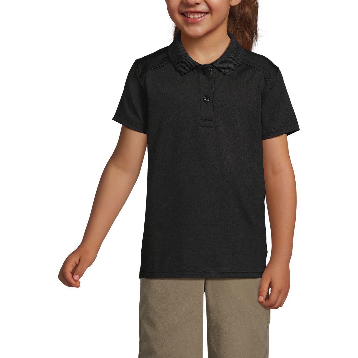 School Uniform Girls Short Sleeve Feminine Fit Rapid Dry Polo Shirt
