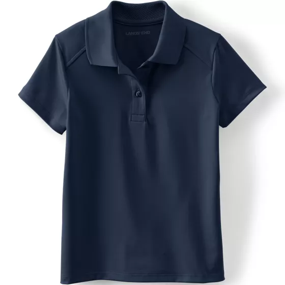 School Uniform Girls Short Sleeve Feminine Fit Rapid Dry Polo Shirt - primary