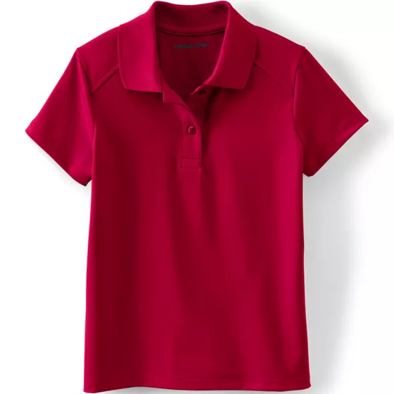 Girls Short Sleeve Feminine Fit Rapid Dry Polo Shirt - primary