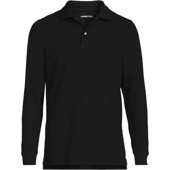 Men's Long Sleeve Mesh Polo Shirt - primary
