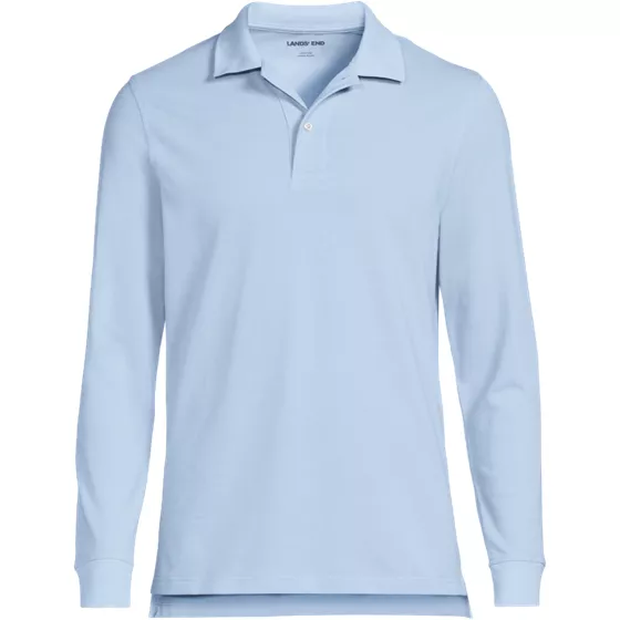 Men's Long Sleeve Mesh Polo Shirt - primary