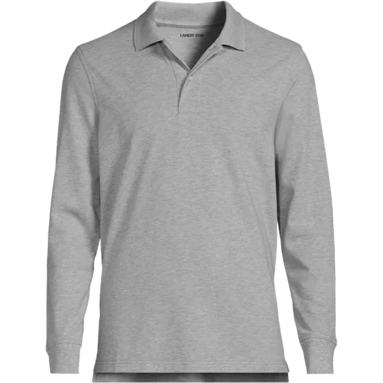 Men's Long Sleeve Mesh Polo Shirt - primary