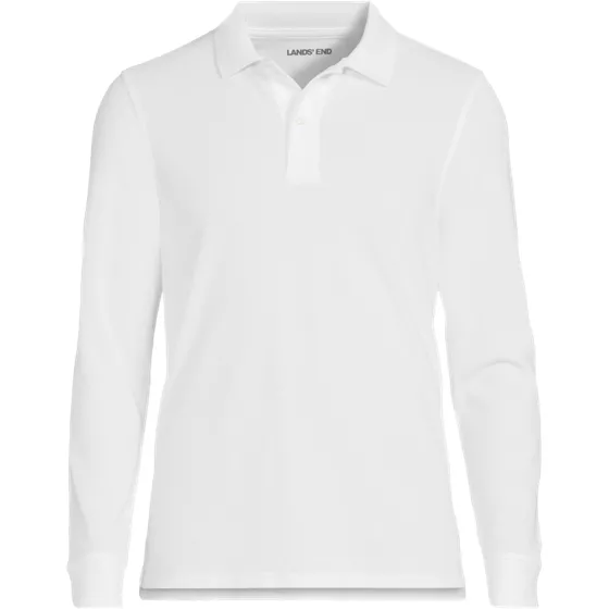 Men's Long Sleeve Mesh Polo Shirt - primary