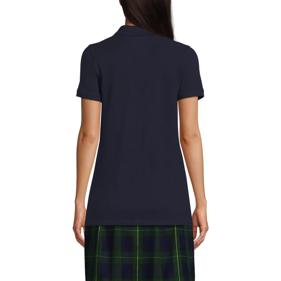 School Uniform Short Sleeve Mesh Polo Shirt view 1