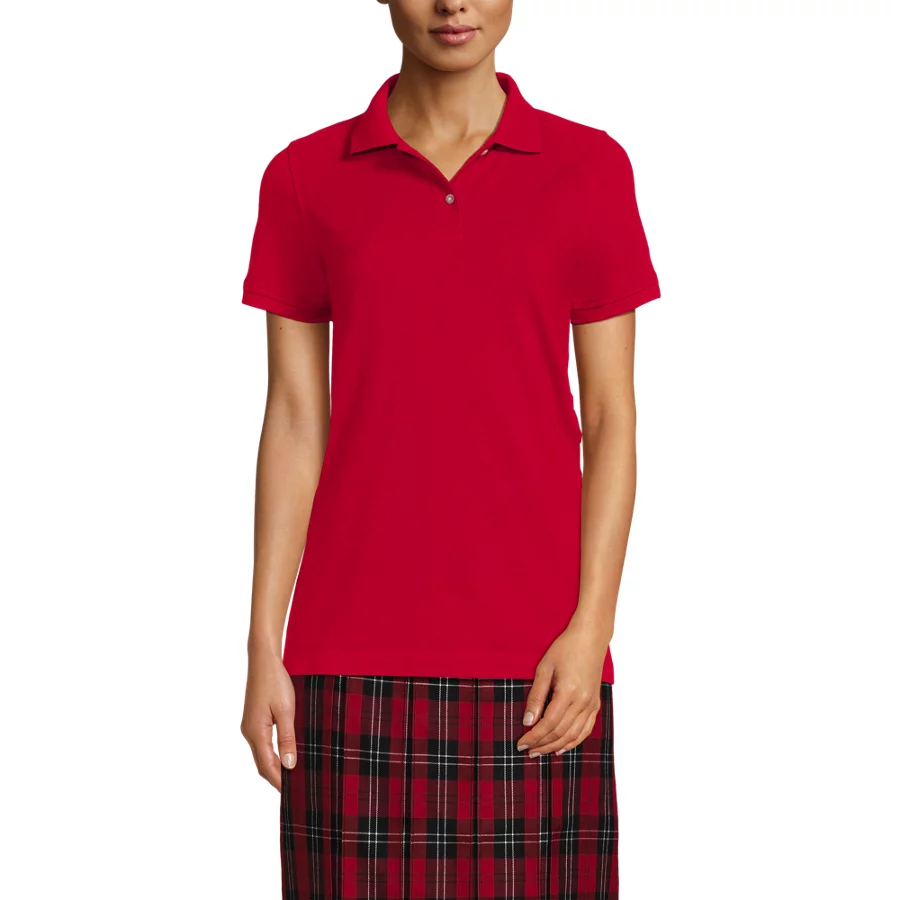 School Uniform Short Sleeve Mesh Polo Shirt