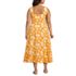 Women's Plus Size Starfish Midi Fit and Flare Dress, Back