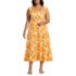 Women's Plus Size Starfish Midi Fit and Flare Dress, Front