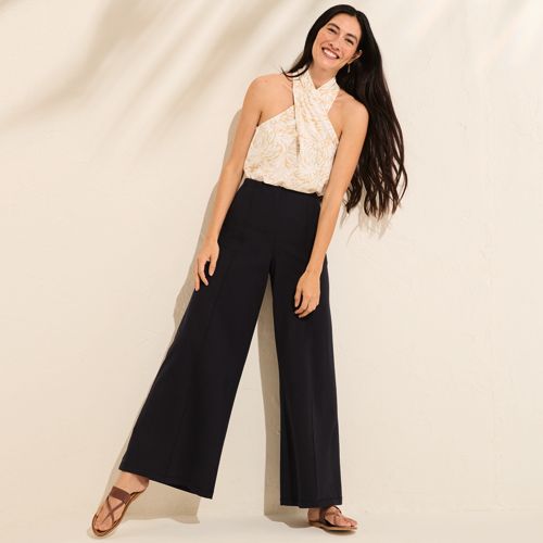 Women's Recover High Rise Wide Leg Blue Jeans