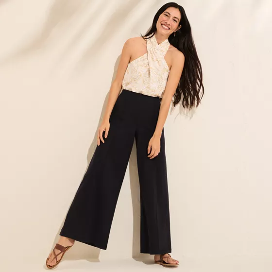 Women's Starfish High Rise Palazzo Pants - primary