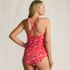 Women's Plus Size Tugless High Neck Strappy Back Tankini Swimsuit Top, Back