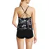 Women's Mastectomy Tugless High Neck Strappy Back Tankini Swimsuit Top, Back