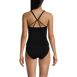 Women's Tugless High Neck Strappy Back Tankini Swimsuit Top, Back