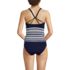 Women's Mastectomy Tugless High Neck Strappy Back Tankini Swimsuit Top, Back