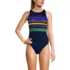 Women's Tugless High Neck Strappy Back Tankini Swimsuit Top, Front