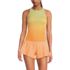 Women's Mastectomy Tugless High Neck Strappy Back Tankini Swimsuit Top, Front