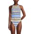 Women's Tugless High Neck Strappy Back Tankini Swimsuit Top, Front