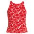 Women's Tugless High Neck Strappy Back Tankini Swimsuit Top, Front