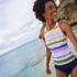 Women's Tugless High Neck Strappy Back Tankini Swimsuit Top, alternative image