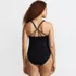 Women's Tugless High Neck Strappy Back Tankini Swimsuit Top, Back