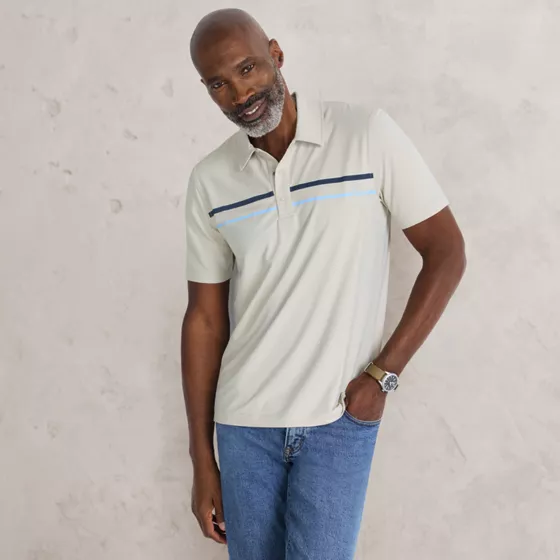 Men's Short Sleeve Performance Snap Polo - primary