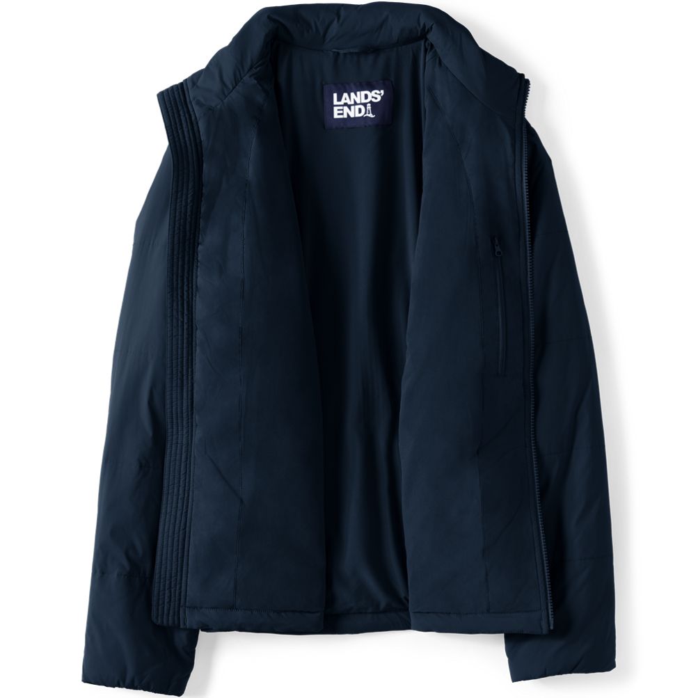 健康LANDS'ENDナイロンジャケットネイビーウォームアップシェルドシン Men's WanderFree Insulated Jacket | Lands' End