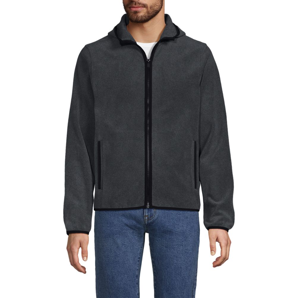 Men's Anyweather Fleece Hooded Full Zip Jacket | Lands' End