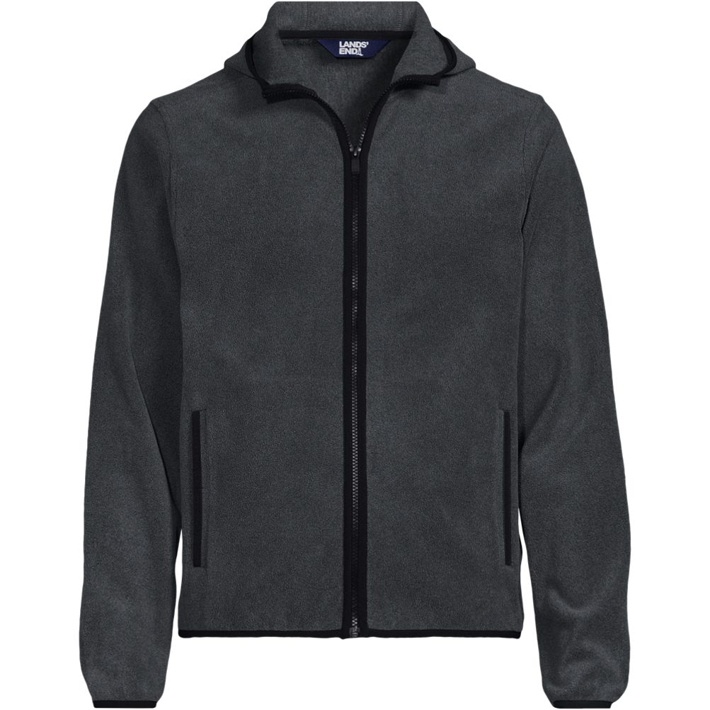 Men's Anyweather Fleece Hooded Full Zip Jacket | Lands' End